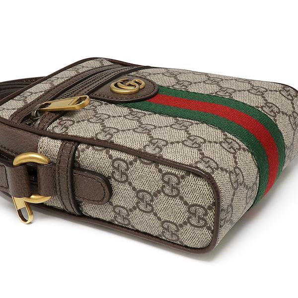 未使用 グッチ オフィディア GGショルダーバッグ 598127 GGスプリーム キャンバス ベージュ エボニー GUCCIの画像