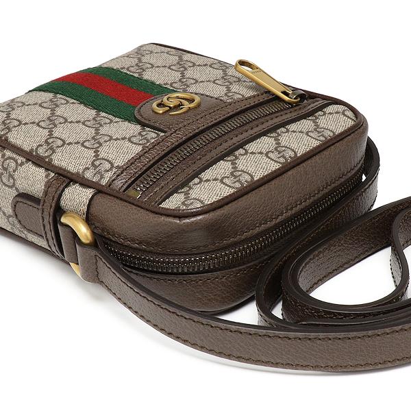 未使用 グッチ オフィディア GGショルダーバッグ 598127 GGスプリーム キャンバス ベージュ エボニー GUCCIの画像