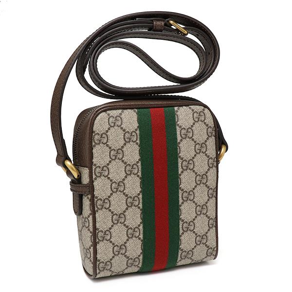 未使用 グッチ オフィディア GGショルダーバッグ 598127 GGスプリーム キャンバス ベージュ エボニー GUCCIの画像