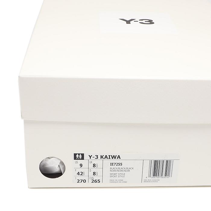 未使用 アディダス Y-3 コラボ スニーカー KAIWA 27.0cm IE7255 トリプルブラック ワイスリーの画像