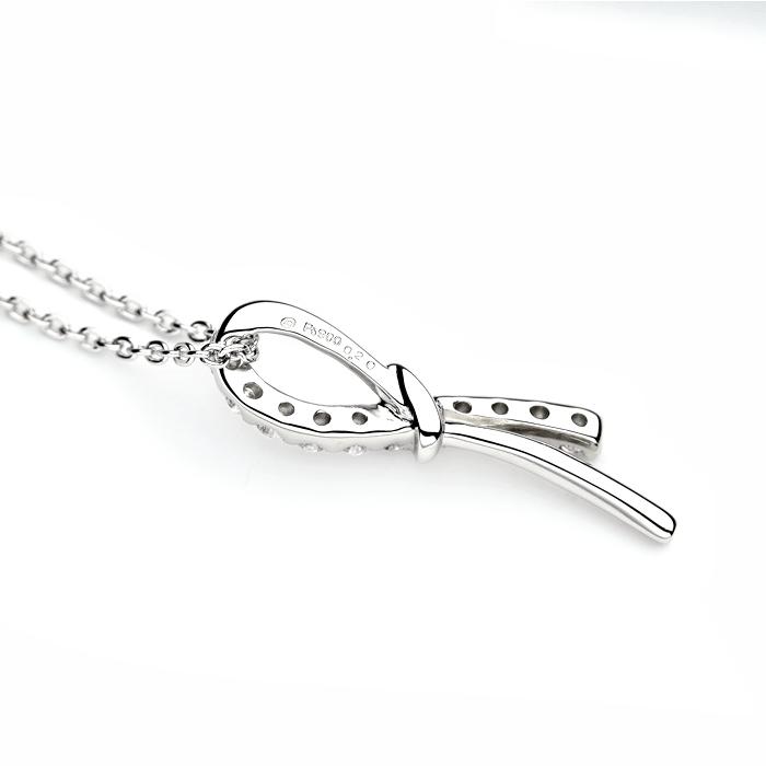 新品同様 ラ・ソマ ネックレス ダイヤ0.20ct Pt850/900 プラチナ LA 