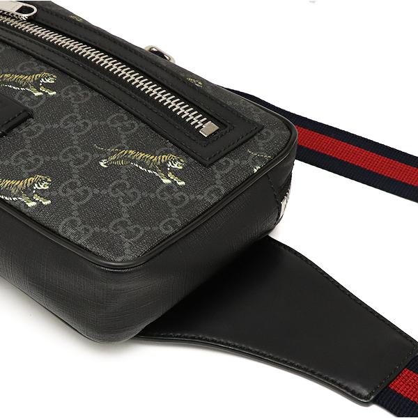 GUCCI（グッチ） GGスプリーム タイガー ボディバッグ 474293 ブラック