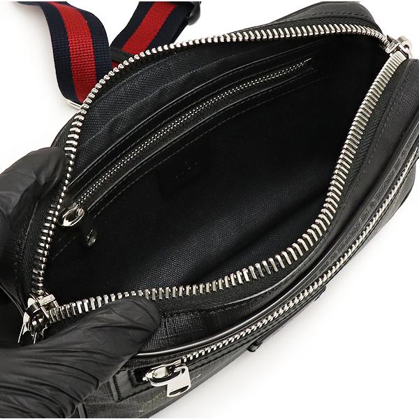 GUCCI（グッチ） GGスプリーム タイガー ボディバッグ 474293 ブラック