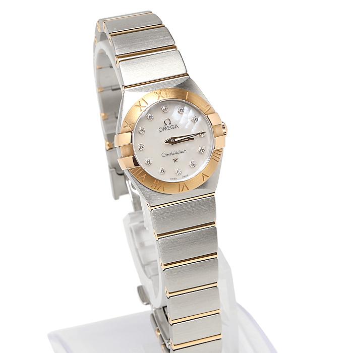 OMEGA（オメガ） 美品 コンステレーション 10Pダイヤ シェル文字盤 SS 