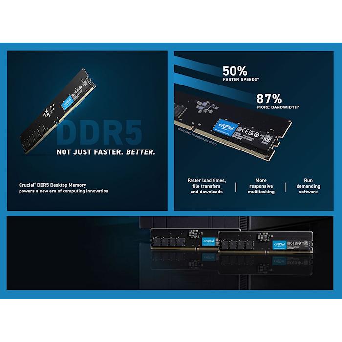 AMD 新品 Crucial デスクトップ用増設メモリ CT2K8G48C40U5 288pin