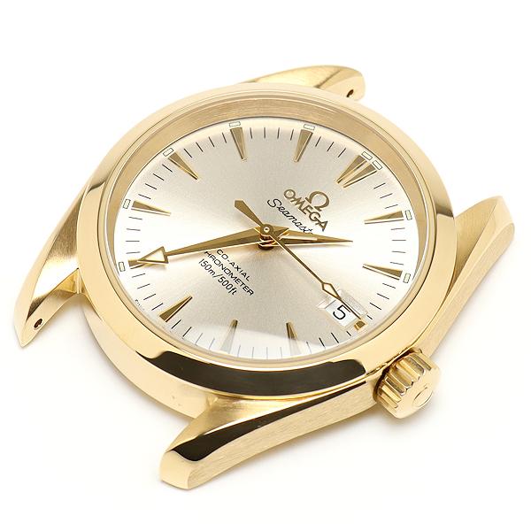 山さま専用オメガ シーマスター レディース美品稼働 OMEGA 美品 オメガ シーマスター アクアテラ 18K イエロー