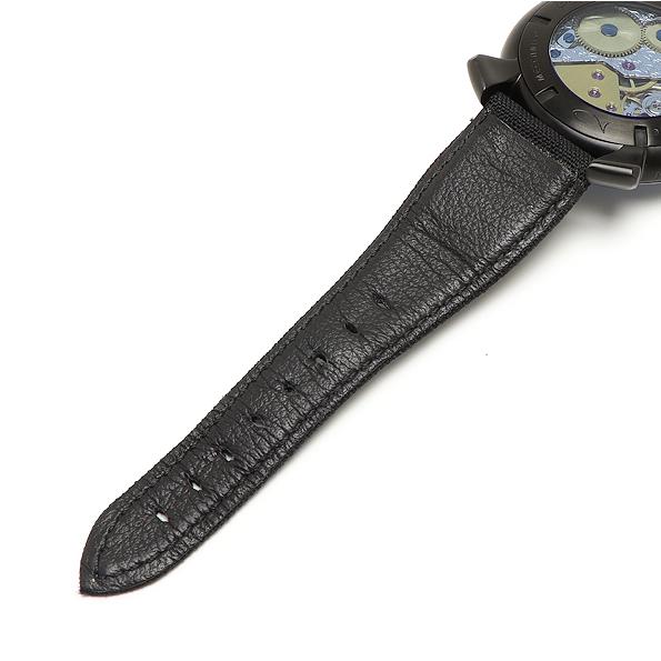 GaGa MILANO 美品 ガガミラノ マヌアーレ 48mm 5016.10S ブルー