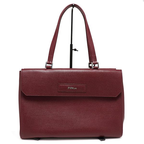 美品　FURLA ハンドバッグ FURLA（フルラ） 美品 ハンドバッグ レザー ワインレッド レディース
