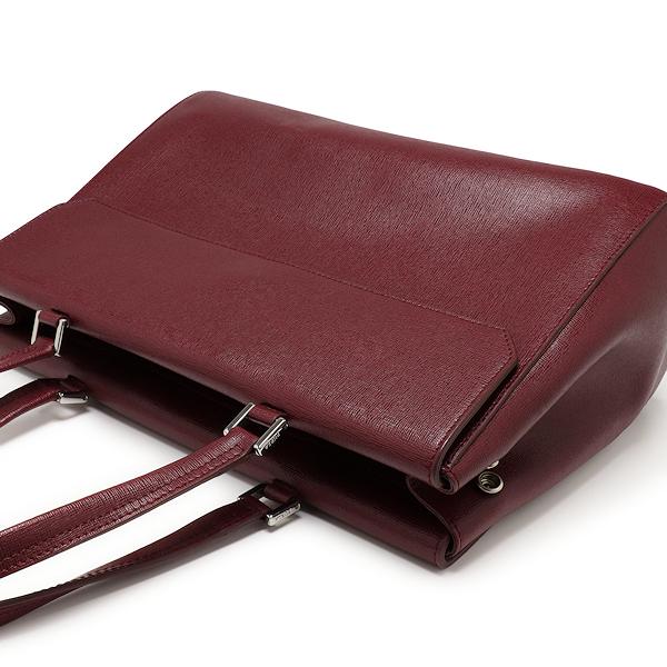FURLA（フルラ） 美品 ハンドバッグ レザー ワインレッド レディース 