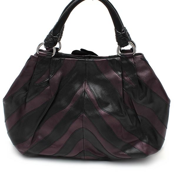 PRADA 新品同様 プラダ VITELLINO MORDO BR3983 レザー ハンドバッグ 