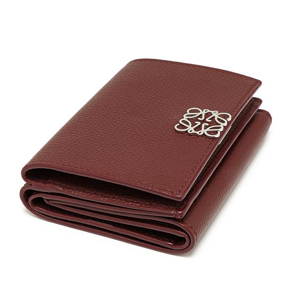 LOEWE（ロエベ） 美品 アナグラム トライフォールドウォレット 