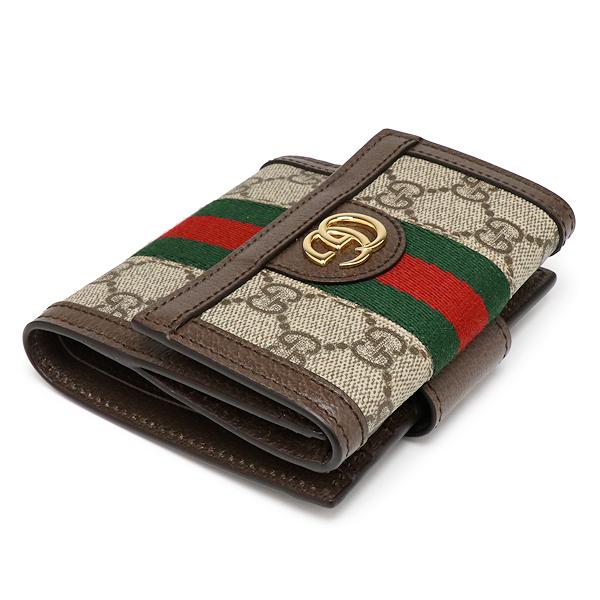 GUCCI 未使用 グッチ オフィディア GG フレンチフラップウォレット 