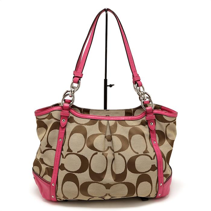 COACH（コーチ） 美品 アレクサンドラ チェーンシグネチャー トート