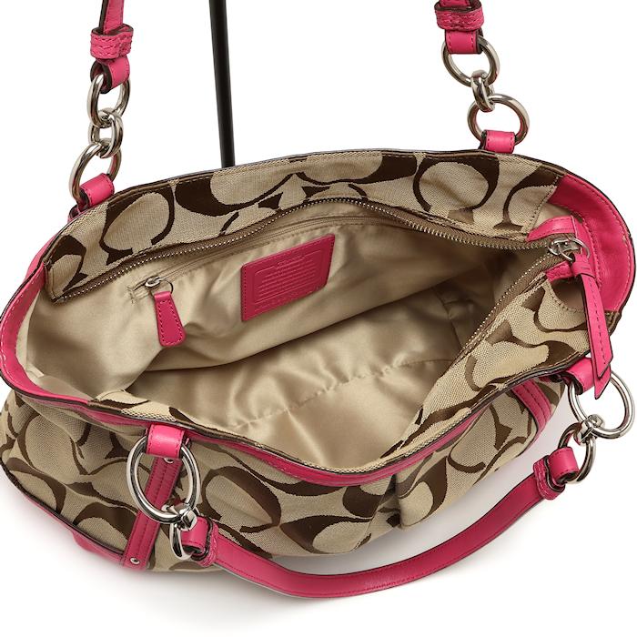 COACH（コーチ） 美品 アレクサンドラ チェーンシグネチャー トート