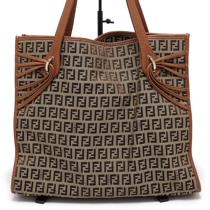 FENDI（フェンディ） ズッキーノ トートバッグ 8BH153 キャンバス 