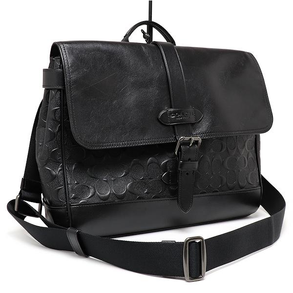 COACH（コーチ） ショルダーバッグ F67355 レザー ブラック メンズ