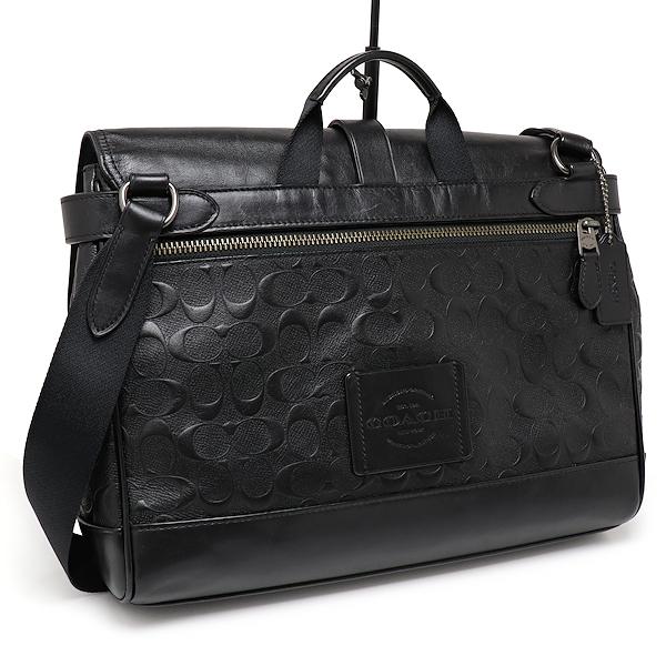 COACH F67355 ショルダーバッグ 黒 レザー シグネチャー メンズ COACH（コーチ） ショルダーバッグ F67355 レザー ブラック メンズ