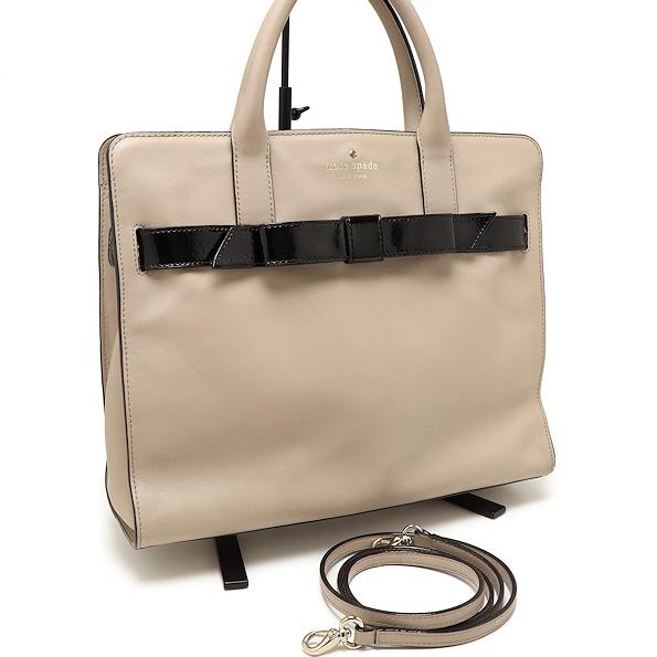 kate spade NEW YORK 美品 ケイトスペード 2WAYバッグ PXRU3618 リボン  
