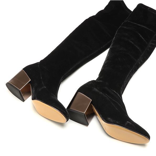 ☆ファビオルスコーニ☆黒ロングブーツ　37サイズ☆美品！ ○ファビオルスコーニ FABIO RUSCONI ロングブーツ （ブラック