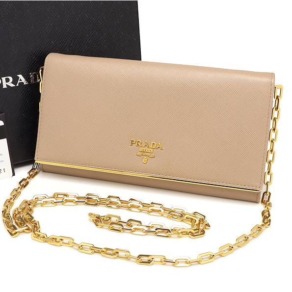 美品 プラダ SAFFIANO METAL サフィアーノメタル 1M1440 CAMMEO