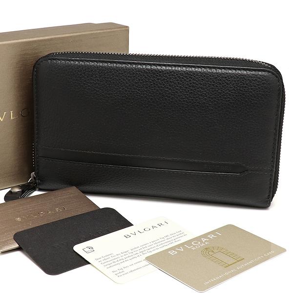 BVLGARI 美品 ブルガリ オクト ラウンドファスナー長財布 36968 