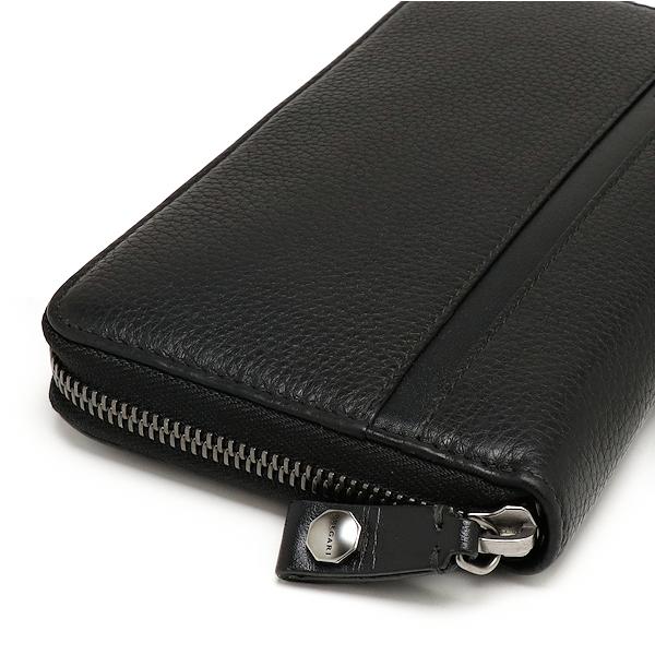 BVLGARI 美品 ブルガリ オクト ラウンドファスナー長財布 36968 