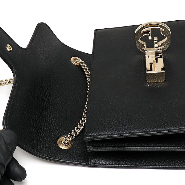 GUCCI（グッチ） 美品 インターロッキングG チェーンショルダーバッグ