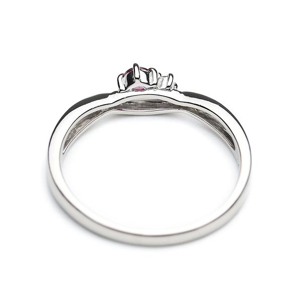 TASAKI 新品同様 田崎真珠 ガーネット ダイヤ0.01ct Pt900