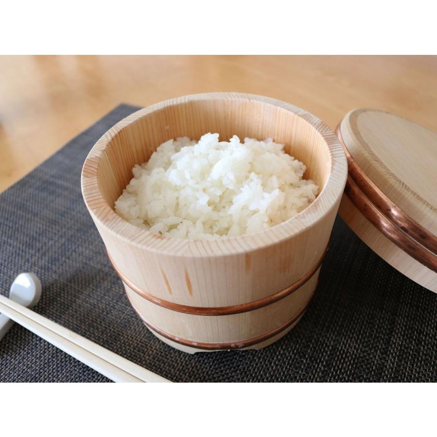受注生産品 さわら材のおひつ（江戸びつ） ２７Φ（約1升用） 国産ヒノキのしゃもじ付き（shop限定セット）の画像
