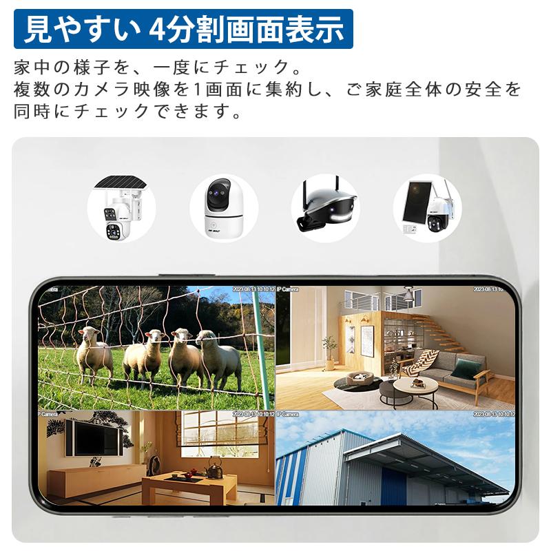 見守りカメラ ペットカメラ 監視カメラ 室内 WIFI 3MP 防犯カメラ PTZ