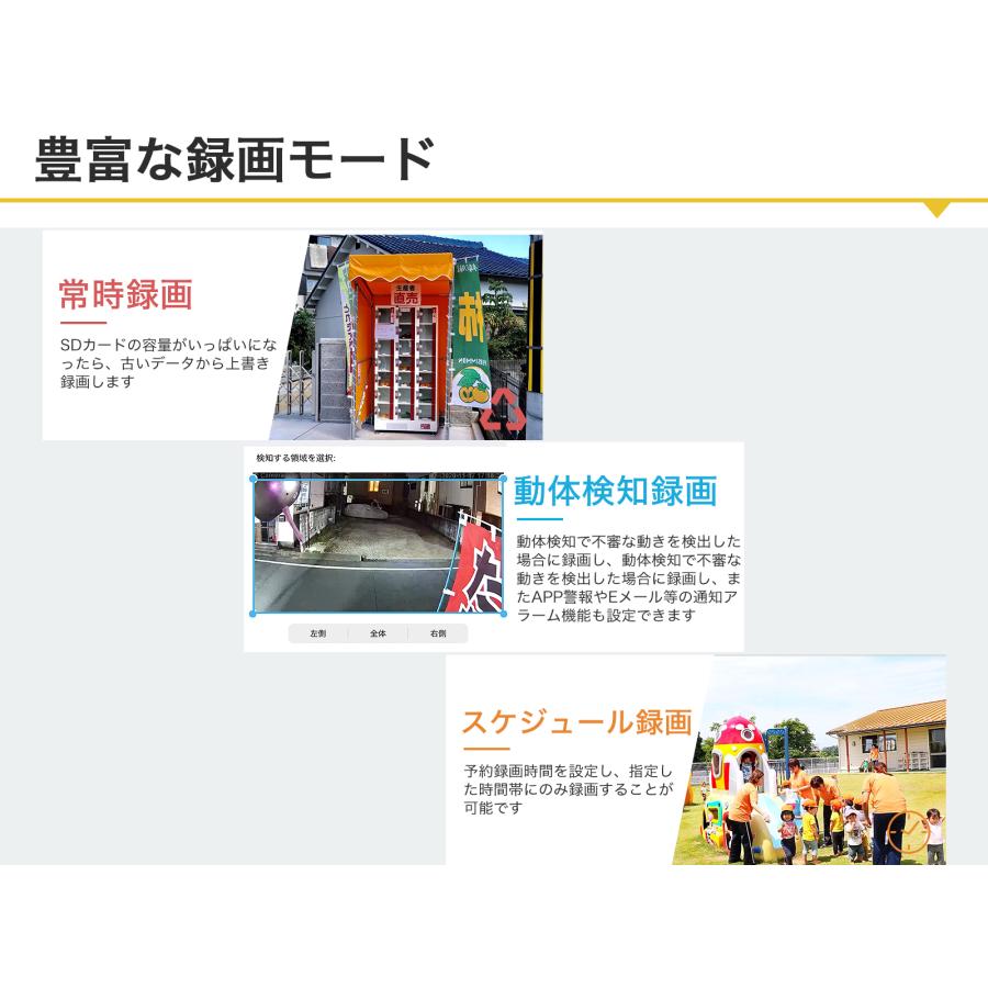 4G通信カメラ SIMカメラ 防犯カメラ 屋外 200万画素 監視カメラ カラー暗視 声光威嚇 見守り パンチルト AI人体検知 防水 遠隔監視 暗視撮影【GB213-4G】｜oyatsunosekai｜15