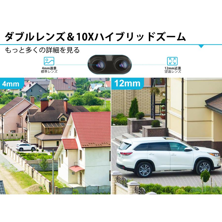 ドーム型 防犯カメラ ワイヤレス 屋外 Wi-fi GENBOLT 400万画素 自動