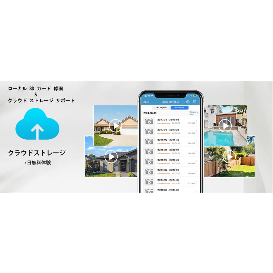 ドーム型 防犯カメラ ワイヤレス 屋外 Wi-fi GENBOLT 500万画素 ドーム型 防犯カメラ ワイヤレス 屋外 Wi-fi GENBOLT 500万画素