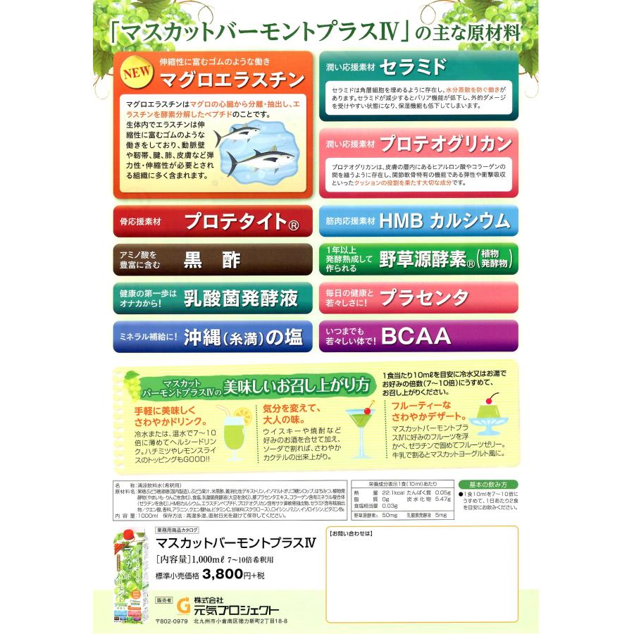 マスカットバーモントプラスIV 3本セット 送料無料の画像