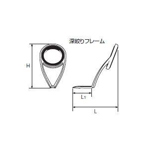 富士工業 ガイド T-KLSG12 チタン SiC KLガイド ロッド パーツ
