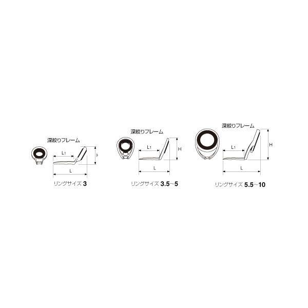 富士工業 ガイド T-KTTG5.5 チタン トルザイト R型 KTガイド メール便