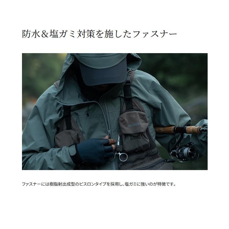 シマノ レインウェア RA-025X ゴアテックスショートレインジャケット ブルーチャコール SHIMANO 取寄｜ozatoya｜12