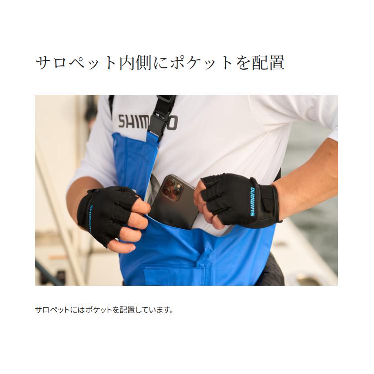 シマノ（SHIMANO） レインウェア RA-302V マリンサロペット マリン