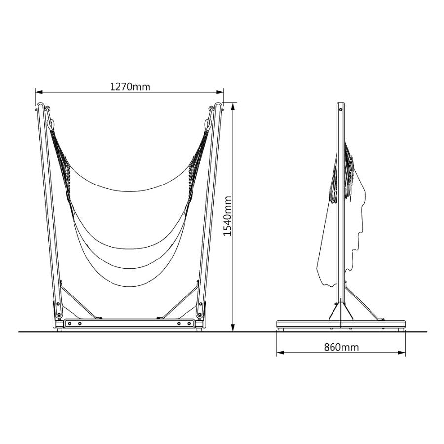 Wood Hammock Chair Stand  ウッドハンモックチェアスタンド 本体のみの画像