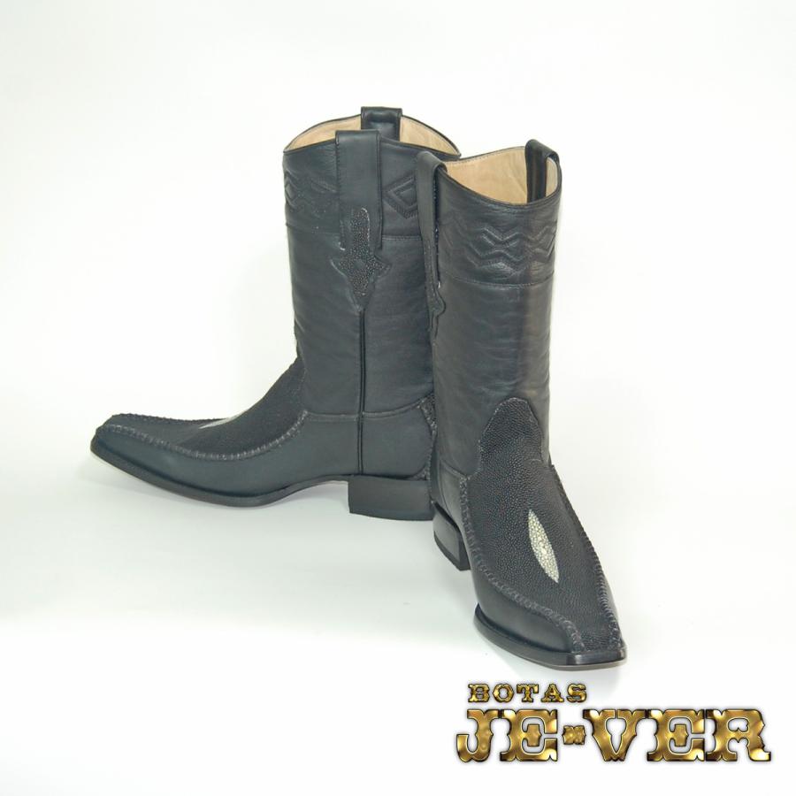 ウエスタンブーツ メンズ 26.5 スティングレイ スクエアトゥ 本