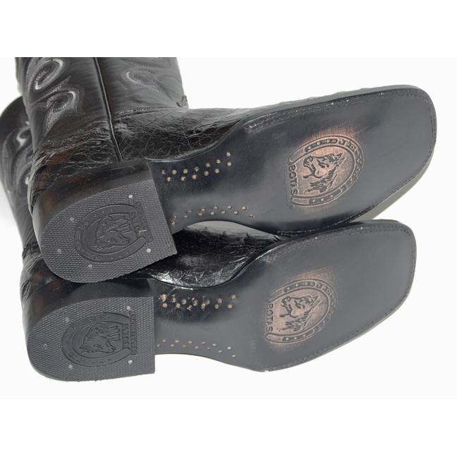 ウエスタンブーツ メンズ 28.5 ワニ革 カイマンベリー スクエアトゥ 本