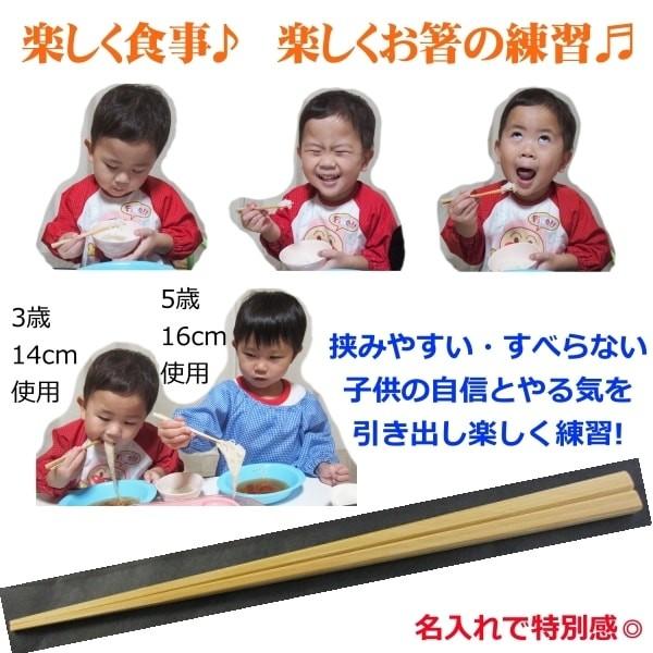 名入れ 竹箸 14cm 無塗装・無薬品・材料も日本製 純国産 すべらない