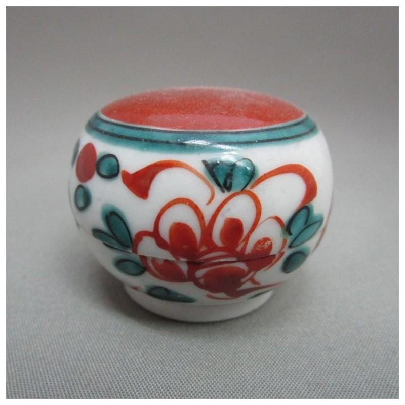 茶道具 香合 赤玉 犬山焼 お茶 茶道 丸香合 蓋物 陶器 小物入れ 茶道具 香合 赤玉 犬山焼 お茶 茶道 丸香合 蓋物 陶器 小物入れ