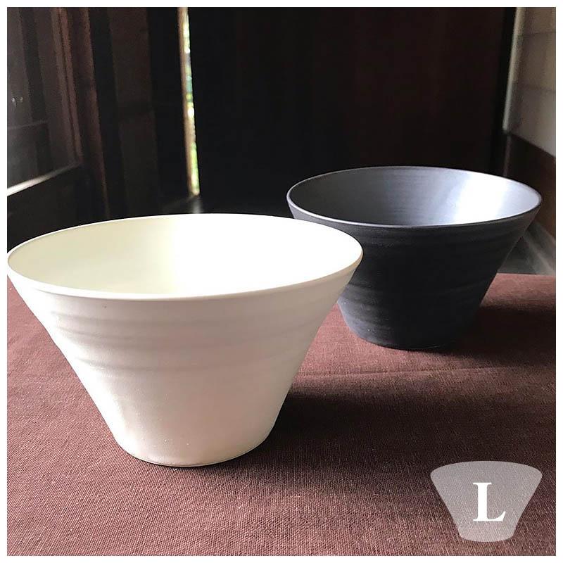 どんぶり 丼 ラーメン丼 ラーメン鉢 器 作家 尾関翼郎 白・黒 : 尾関作