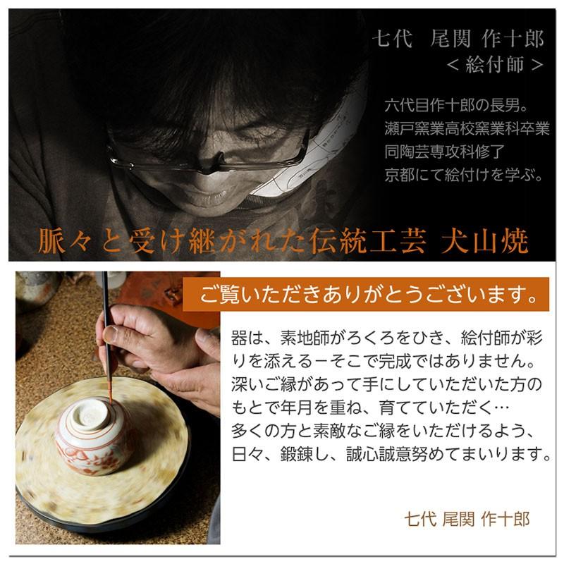 抹茶茶碗 茶道具 茶碗 茶器 春 お題茶碗 月 犬山焼 尾関作十郎 : 尾関