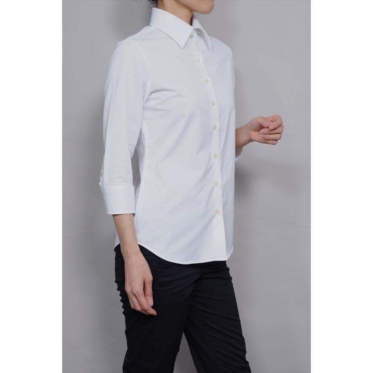 ☆未使用極美品☆MORABITO ノーカラーリラックスホワイトブラウス 白シャツ ozie レディース シャツ ビジネス ワイシャツ ブラウス ビズポロ