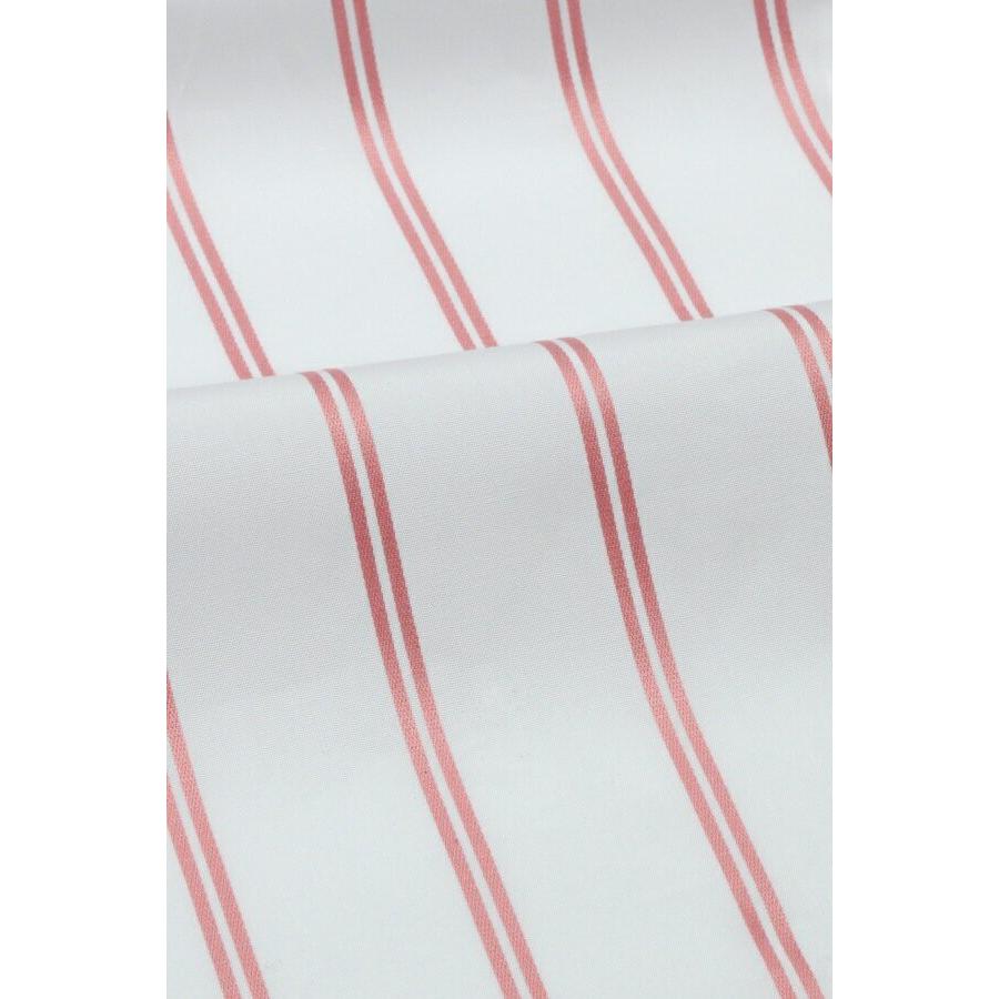 レディースシャツブラウス レディースワイシャツ レディース シャツ ビジネス 長袖 ホワイト 白 綿100％ ストライプ イタリアンカラー 日本製 トップス | ozie | 09