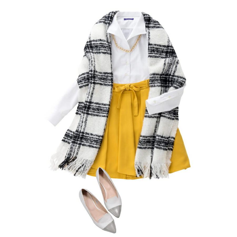 レディース シャツ ビジネス ワイシャツ ブラウス 長袖 イタリアンカラー ホワイト 白 形態安定 日本製 ナチュラルフィット トップス 大きいサイズ おしゃれ | ozie | 14