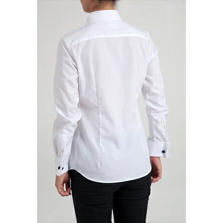 ozie（オジエ） レディースシャツ ナチュラルフィット 長袖 ダブル