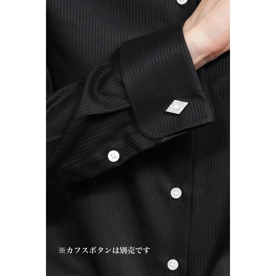 母の日 レディースシャツ ワイシャツ ブラウス ビジネス 長袖 黒シャツ ダブルカフス ワイドカラーシャツ 大きいサイズ おしゃれ 日本製 6066 G02 Black Ozie オジエ ワイシャツ専門店 通販 Yahoo ショッピング
